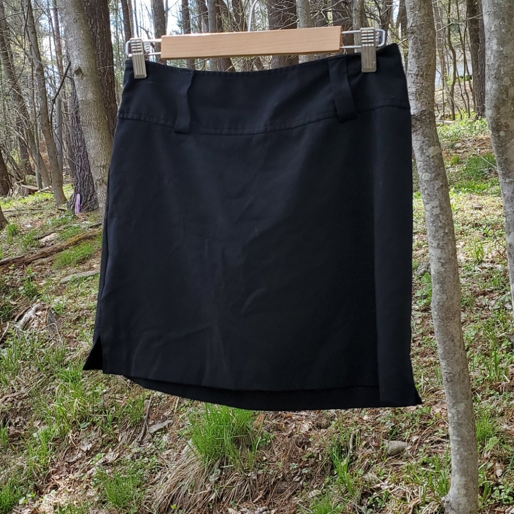 Black mini skirt